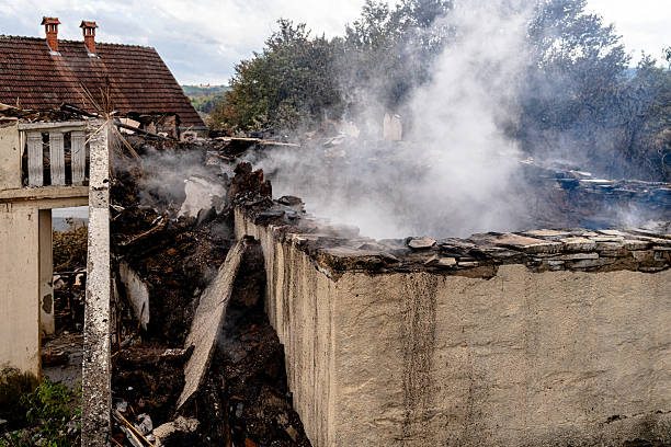Professional Emergency Fire Cleanup technician working in Bay City, WI